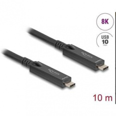 Delock Aktivní optický kabel USB-C™ 8K Video + Data + PD, délka 10 m