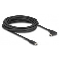 Delock Aktivní kabel USB 10 Gbps, ze zástrčkového rozhraní USB Type-C™ na zástrčkové, pravoúhlý, levý / pravý, 5 m, 8K,