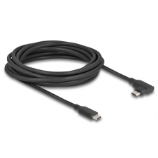 Delock Aktivní kabel USB 10 Gbps, ze zástrčkového rozhraní USB Type-C™ na zástrčkové, pravoúhlý, levý / pravý, 5 m, 8K,