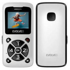 EVOLVEO EasyPhone ID, mobilní telefon pro seniory, bílá