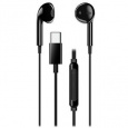 Genius HS-M365 černý, Headset, drátový, do uší, mikrofon, ovládání hlasitosti, USB-C, černý