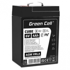 Green Cell Cube AGM VRLA IP54 6V 4Ah maintenance-free battery for toy cash register alarm system