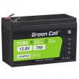 Green Cell  LiFePO4 baterie 12,8V 7Ah 89,6Wh LFP lithiová baterie 12V s BMS pro USV UPS alarmová hračka CCTV telekomunikační medic