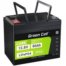 Green Cell Baterie CUBE LiFePO4 80Ah 12,8V 1024Wh lithium-železofosfátová baterie pro obytné vozy, čisticí zařízení, kempování