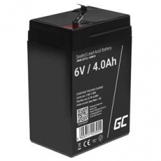 Green Cell AGM VRLA 6V 4Ah maintenance-free battery for the alarm system, cash register, toys