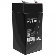 Green Cell AGM VRLA 4V 4.5Ah maintenance-free battery for the alarm system, cash register, toys