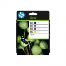 HP Ink Cartridge 924/Black/Tricolor/500/400 stran/4-Pack