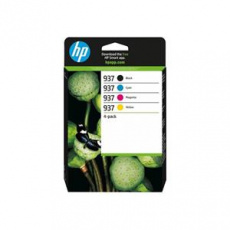 HP Ink Cartridge 937/Black/Tricolor/1450/800 stran/4-Pack