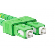 LANBERG optický patch cord SM LC/UPC-SC/APC duplex 2m LSZH G657A1 průměr 3mm žlutá