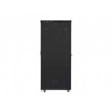 LANBERG Volně stojící skříň 19" 47U/800x1200 (v rozloženém stavu) skleněné dveře LCD černá (RAL9004)