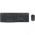 Logitech klávesnice s myší Wireless Silent Combo MK295, CZ/SK, silent, grafitová