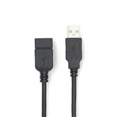 Nedis CCGL60010BK20 - USB Kabel | USB 2.0 | USB-A Zástrčka | USB-A Zásuvka | 1.00 m | Černá