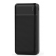 PLATINET POWER BANK 20000mAh Polymer ABS Texture Black