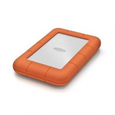 LACIE RUGGED 2TB USB-C USB3.0 Drop crush and rain-resistant for all terrain use orange