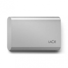 LACIE Portable SSD USB-C 500GB external portable SSD inc rescue service Moon Silver