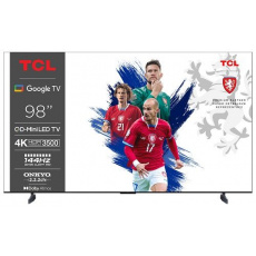 TCL 98C855 SMART TV 98" QLED/4K UHD/Mini LED/4xHDMI/144Hz/2xUSB/LAN/GoogleTV