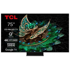 TCL 75C765 SMART TV 75" QLED/4K UHD/Mini LED/144Hz/4xHDMI/USB/LAN/GoogleTV