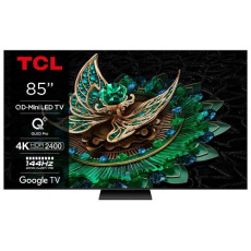 TCL 85C765 SMART TV 85" QLED/4K UHD/Mini LED/144Hz/4xHDMI/USB/LAN/GoogleTV