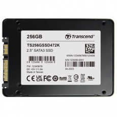 TRANSCEND SSD472K 128GB Industrial (3K P/E) SSD disk 2.5" SATA3, 3D TLC, BiCS5, 560MB/s R, 520 MB/s W, černý