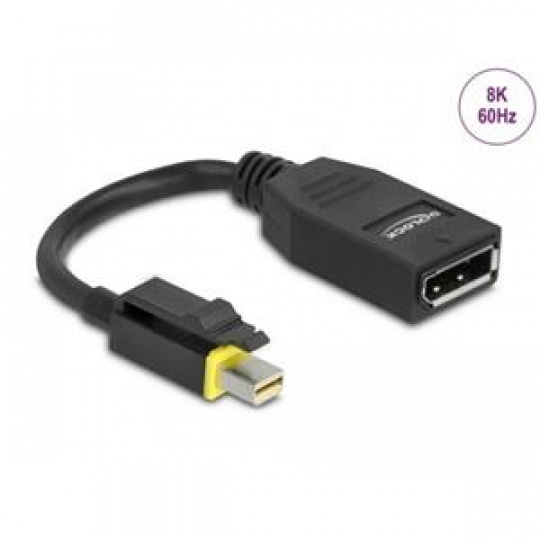 Delock Mini DisplayPort 1.4 na DisplayPort adaptér s aretací 8K 60 Hz