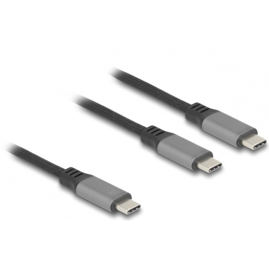 Delock Aktivní kabel USB 10 Gbps, ze zástrčkového rozhraní USB Type-C™ na zástrčkové, pravoúhlý, levý / pravý, 3 m, 8K