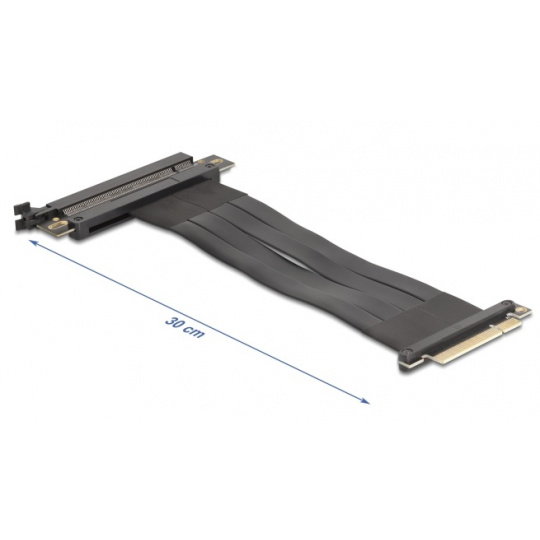 Delock Riser karta PCI Express 3.0, ze zástrčky x8 na slot x16, s kabelem, délka 30 cm