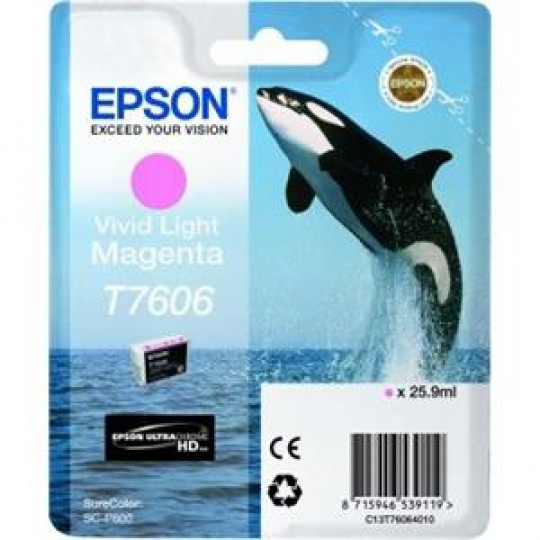 EPSON cartridge T7606 Vivid Light Magenta (kosatka)