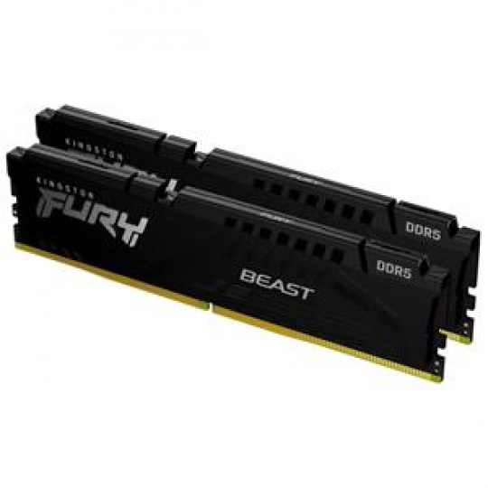 KINGSTON 128GB 5200MT/s DDR5 CL40 DIMM (Kit of 4) FURY Beast Black XMP