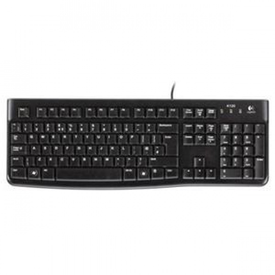 Logitech klávesnice K120, CZ/SK, USB, černá