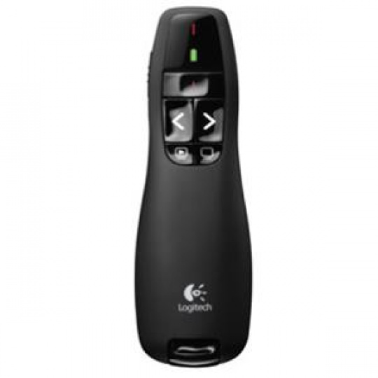 Logitech prezentér Wireless Presenter R400, černý