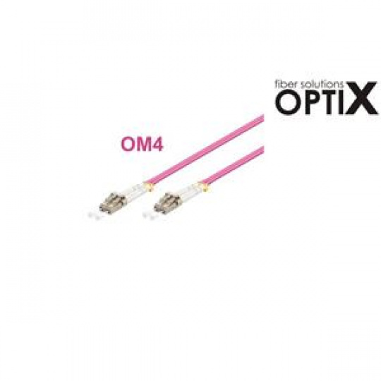 OPTIX LC-LC Optický patch cord 50/125 0,5m OM4 Duplex