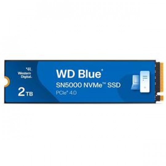 WD BLUE SSD NVMe 2TB PCIe SN5000,WDS200T4B0E, Gen4, (R:5150, W:4850MB/s)