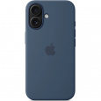 iPhone 16 Plus Silicone Case with MS - Denim