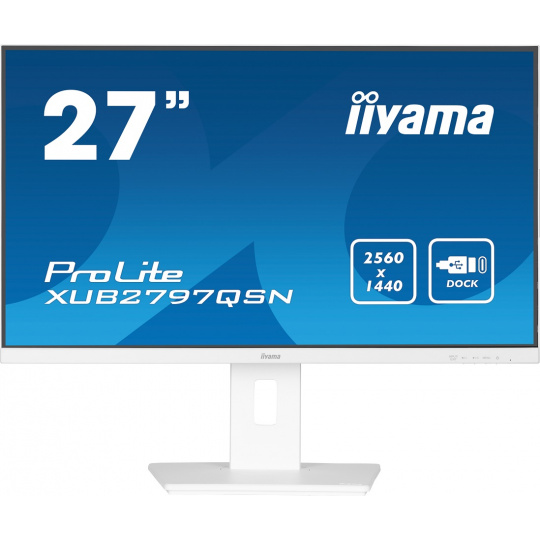 iiyama ProLite/XUB2797QSN-W2/27"/IPS/QHD/100Hz/1ms/White/3R