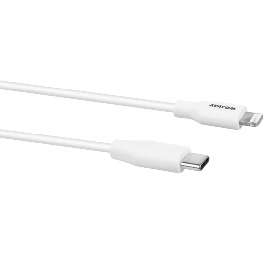 AVACOM MFIC-40W kabel USB-C - Lightning, MFi certifikace, 40cm, bílá