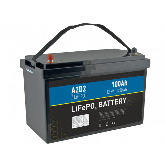 A2D2 baterie LiFePO4 12,8V 100Ah M8