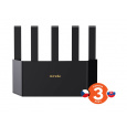 Tenda TX2L Pro AX1500 WiFi 6 Mesh Router, 1x GWAN, 3x GLAN, IPv6, 5x 6dBi anténa, WPA3, CZ App