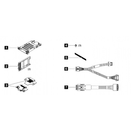 ThinkSystem SR630 V3 7mm RAID B540p-2HS SATA kit