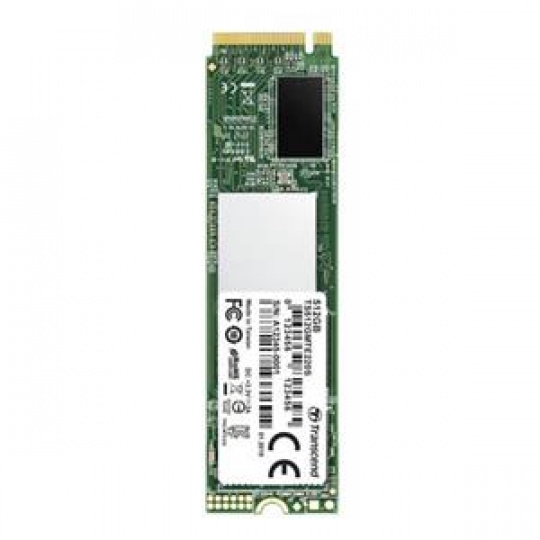 TRANSCEND MTE220S 512GB SSD disk M.2 2280, PCIe Gen3 x4 NVMe 1.3 (3D TLC), 3500MB/s R, 2500MB/s W