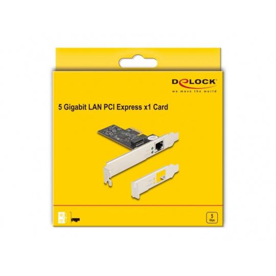 Delock PCI Express x1 karta na 1 x RJ45 5 Gigabit LAN