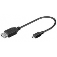 PremCord USB kab redukceA/fem-MicroUSB/male20cmOTG