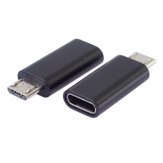 PremiumCord Adaptér USB-C konektor female - USB 2.0 Micro-B/male