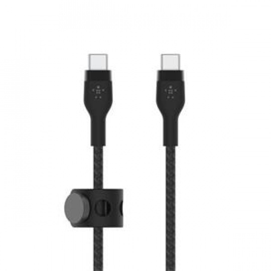 Belkin BOOST CHARGE™ USB-C/USB-C kabel, 2m, černý - odolný PRO Flex