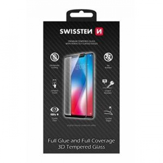 SWISSTEN OCHRANNÉ SKLO ULTRA DURABLE 3D APPLE IPHONE X/XS ČERNÉ