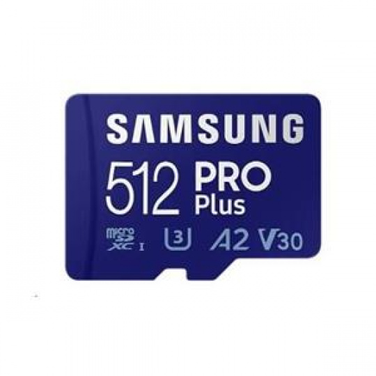 Samsung/micro SDXC/512GB/180MBps/Class 10/+ Adaptér/Modrá