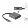 Delock Splitter USB Type-C™ (režim DP Alt) na 1 x HDMI a 1 x DisplayPort MST s USB Type-C™ PD