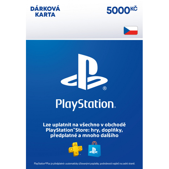 ESD CZ - PlayStation Store el. peněženka - 5000 Kč