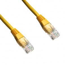 DATACOM patch cord UTP cat5e 10M žlutý