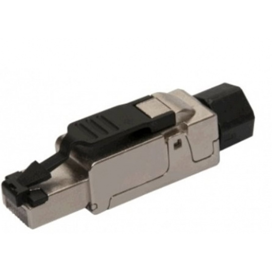 Konektor Solarix SXRJ45-5E-STP-BK-SA STP 8p8c, Cat 5, drát, průmyslový, samořezný