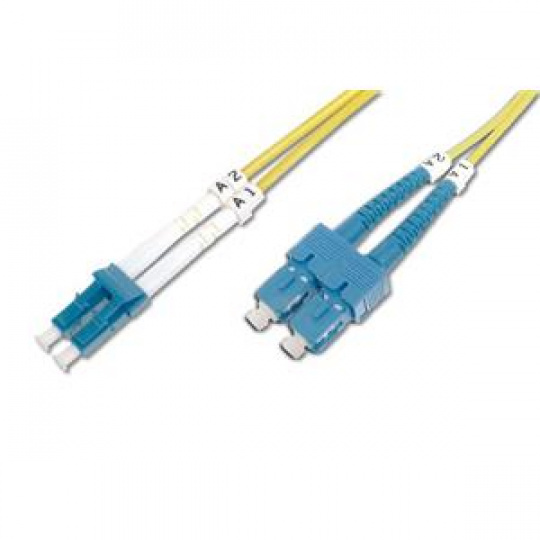 Digitus Fiber Optic Patch Cord SC (APC) to LC (PC), Singlemode 09/125 µ, Duplex Length 5 m